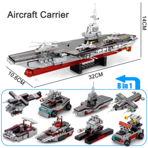 Portavion „Warship” – Set de Construcție cu 562 Piese 