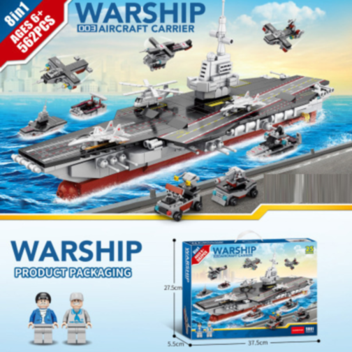 Portavion „Warship” – Set de Construcție cu 562 Piese 