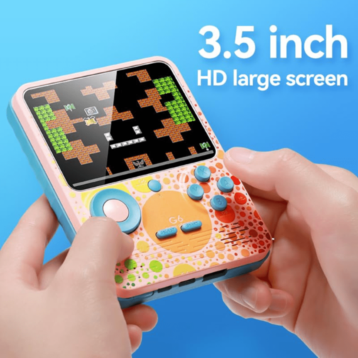 Consolă Gaming G5 cu Ecran Mare și Jocuri Clasice | Controler Inclus (culoare aleatorie)