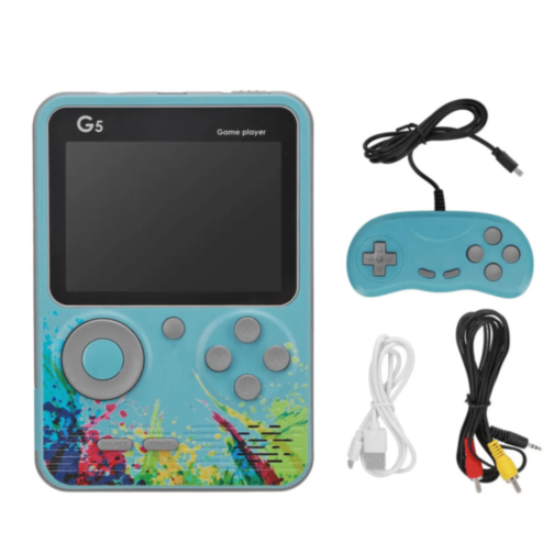 Consolă Gaming G5 cu Ecran Mare și Jocuri Clasice | Controler Inclus (culoare aleatorie)