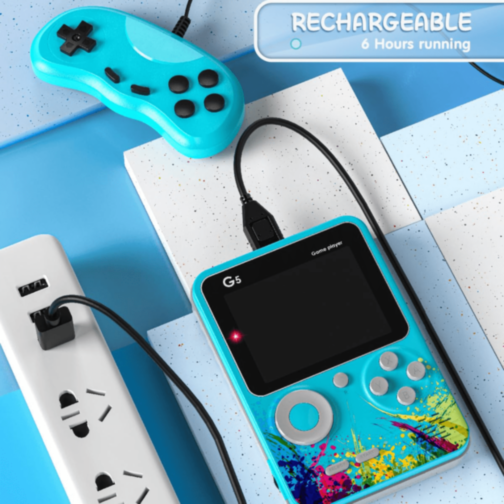 Consolă Gaming G5 cu Ecran Mare și Jocuri Clasice | Controler Inclus (culoare aleatorie)