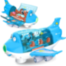 Avion Interactiv cu Lumină, Muzică și 3 Omuleți (culoare aleatorie)