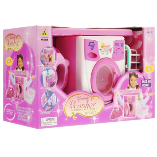 Set mașină de spălat cu fier de călcat copii