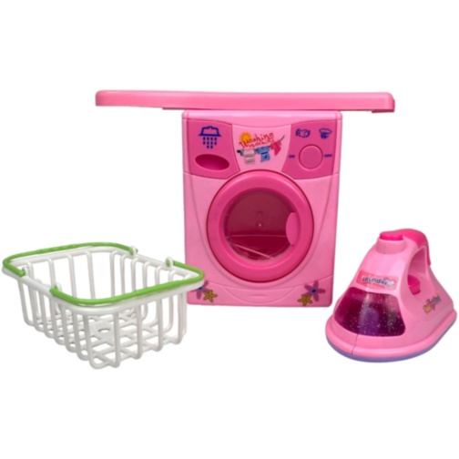 Set mașină de spălat cu fier de călcat copii