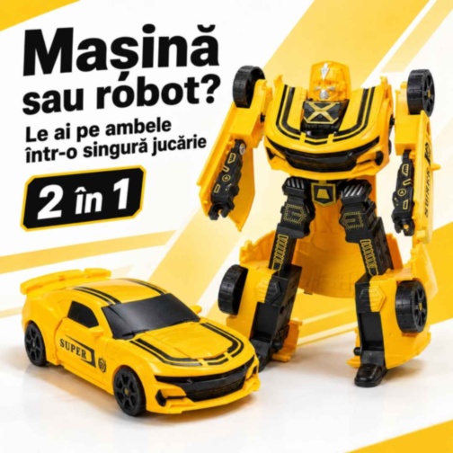 Mașină transformabilă în robot 2 în 1