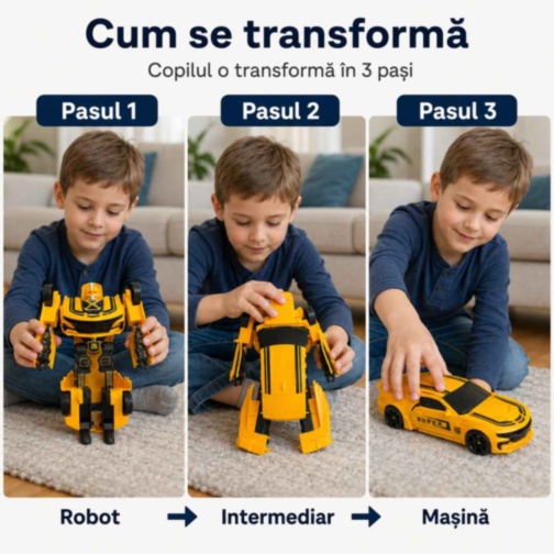 Mașină transformabilă în robot 2 în 1