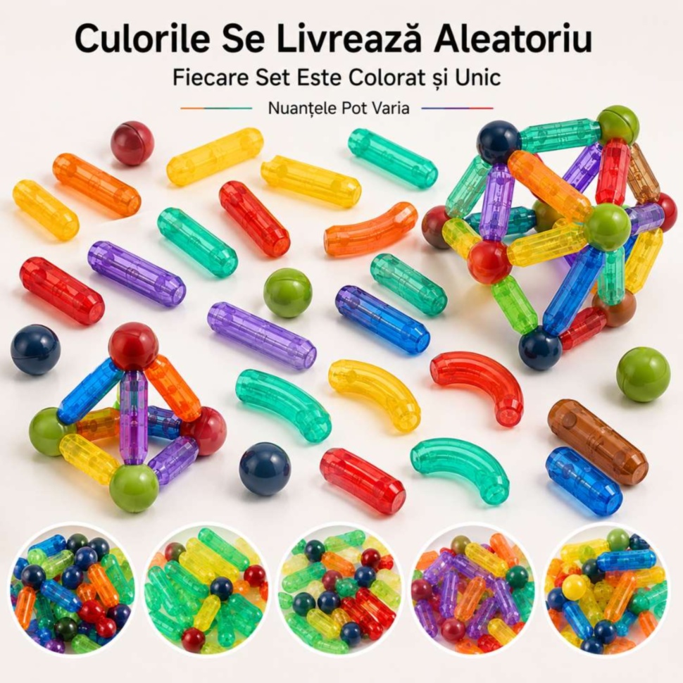 Culorile setului magnetic se livrează aleatoriu în funcție de stoc
