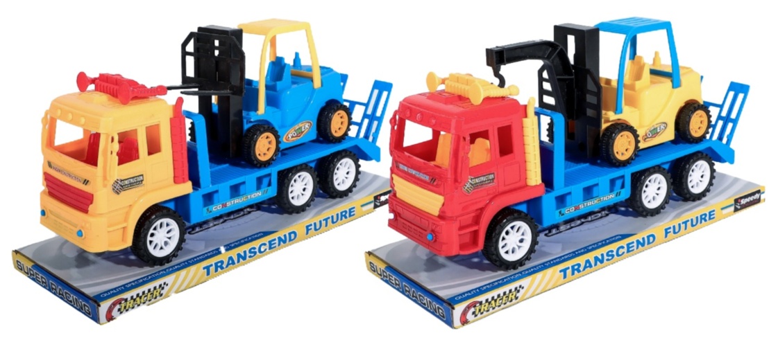 Camion cu Trailer cu Stivuitor, 26cm