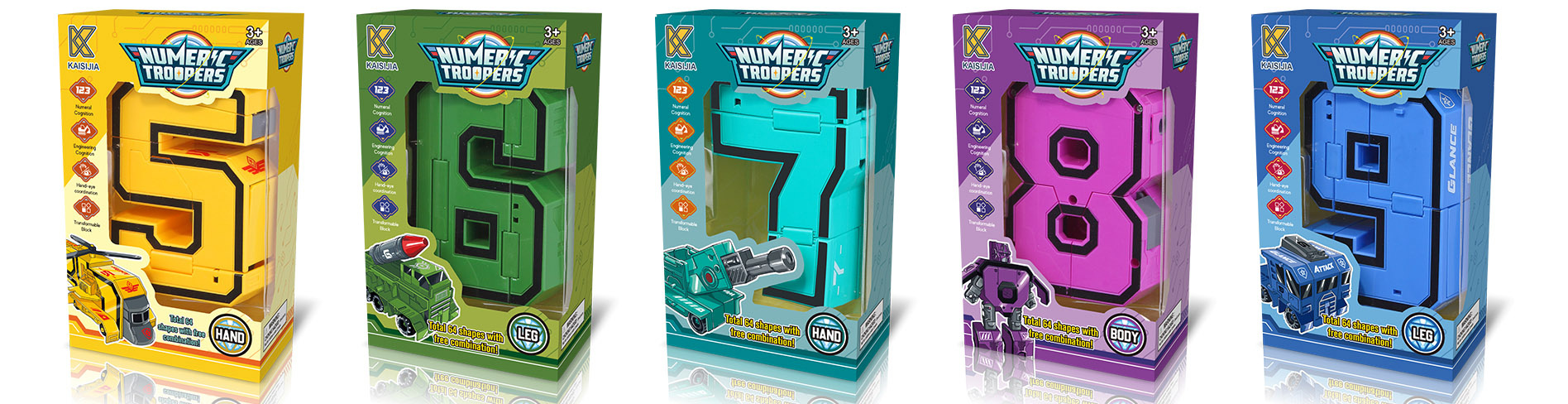 Robot Transformabil în Cifră, Pocket Morphers 5-9