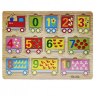 Puzzle Tren cu Numere și Vagoane