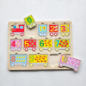 Puzzle Tren cu Numere și Vagoane