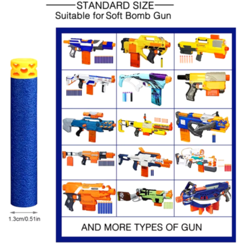 Set Gloanțe de Schimb din Spumă – 20 Bucăți