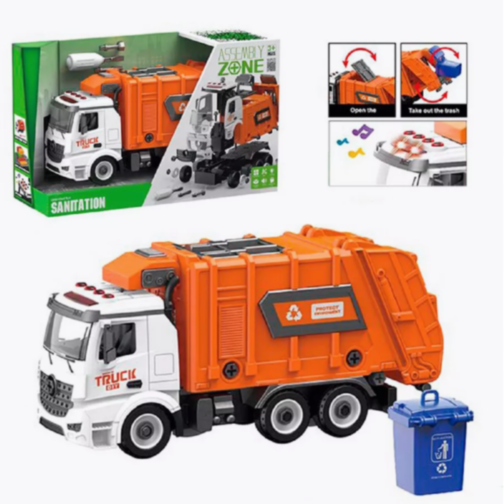 Camion de Salubrizare cu Lumină și Sunet – Asamblare și Funcții Interactive