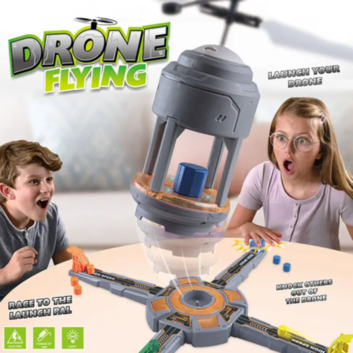 Dronă Zburătoare cu Platformă de Lansare și Mod Competitiv