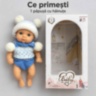 Păpușă bebeluș realistă de 20 cm cu hăinuțe tricotate