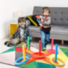 Joc de Aruncat Inele Colorate – Activitate Educativă pentru Interior și Exterior