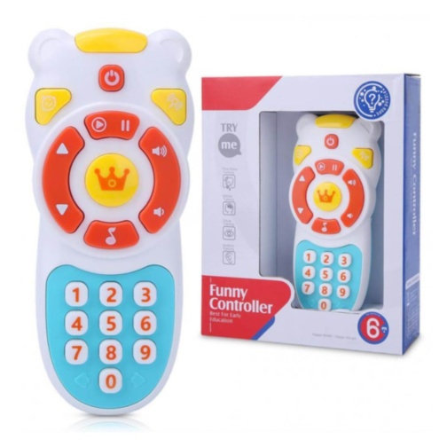 Telecomandă jucărie muzicală cu lumini pentru bebeluși