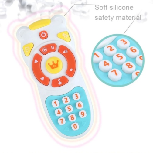 Telecomandă jucărie muzicală cu lumini pentru bebeluși