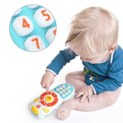 Telecomandă jucărie muzicală cu lumini pentru bebeluși