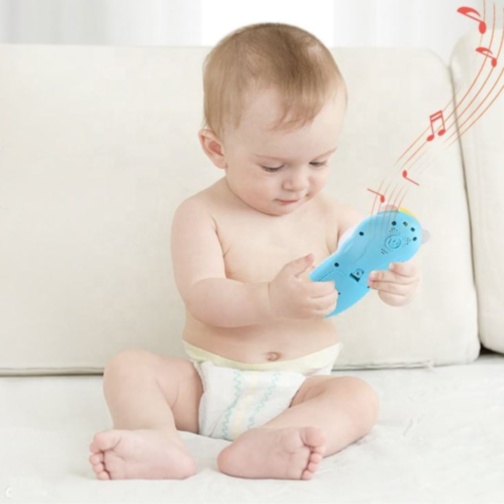 Telecomandă jucărie muzicală cu lumini pentru bebeluși