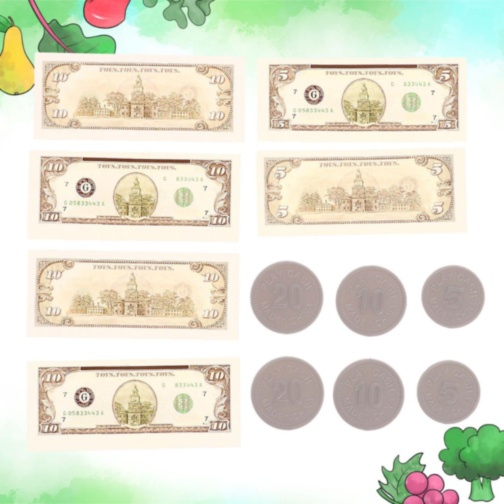 Cărucior de Cumpărături pentru Copii cu Accesorii Supermarket (roșu)