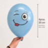 Set 25 de baloane colorate cu fețe emoji