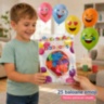 Set 25 de baloane colorate cu fețe emoji