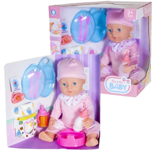 Bebelușul  la Oliță  Interactiv , cu 6 Sunete Realiste, Pampers, Oliță, Suzetă, Biberon și Tacâmuri
