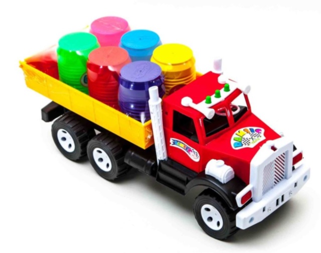 Camion Încărcat cu Butoaie, 52cm 