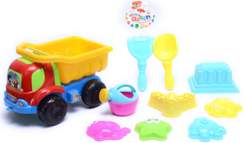 Camion cu 9 Accesorii de Nisip, 34cm