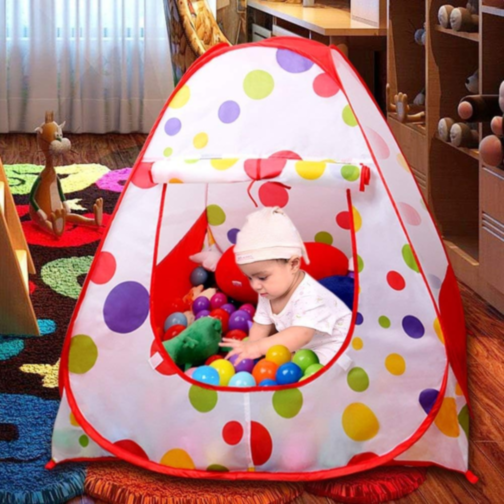 Căsuță Tip Cort Colorat pentru Copii – Spațiu de Joacă Interior și Exterior