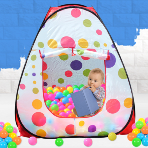 Căsuță Tip Cort Colorat pentru Copii – Spațiu de Joacă Interior și Exterior