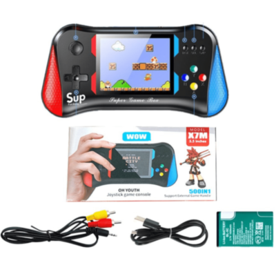 Consolă Portabilă Retro cu 500 Jocuri Clasice | SUP Game Box | image