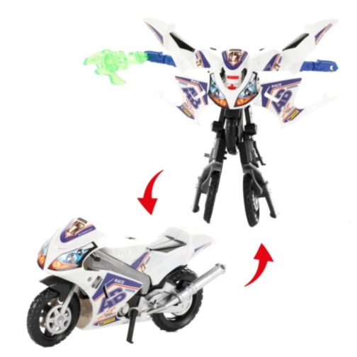 1buc. Motocicletă robot transformabilă jucărie pentru copii (culoare aleatorie)