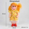 Păpușă cu suzetă și sunete de plâns, 33 cm