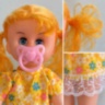 Păpușă cu suzetă și sunete de plâns, 33 cm