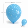 Set 25 de baloane colorate cu model steluțe