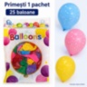 Set 25 de baloane colorate cu model steluțe