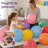 Set 25 de baloane colorate cu model steluțe