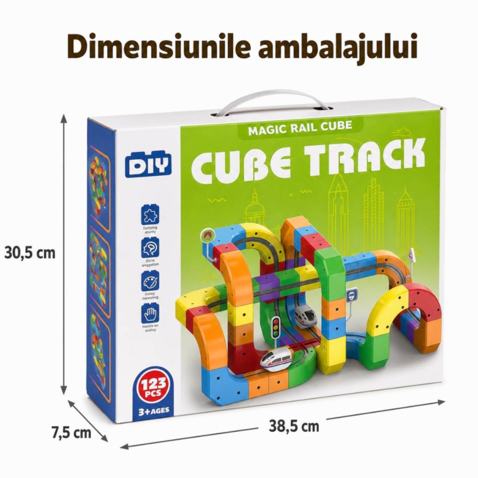 Dimensiunile ambalajului Cube Track 38,5 × 7,5 × 30,5 cm