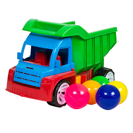 Camion Încărcat cu Bile Colorate, 36cm   