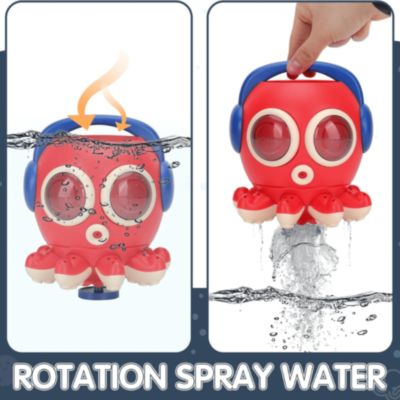 Jucărie de Baie Caracatiță cu Apă Rotativă (culoare aleatorie) | image