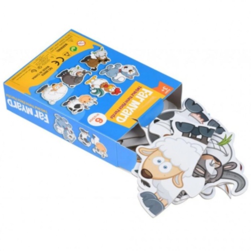 Puzzle Montessori Animale De Fermă 6-în-1 Pentru Copii