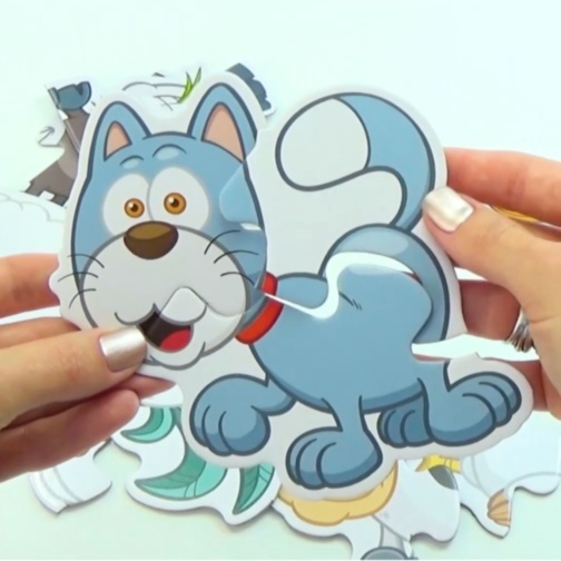 Puzzle Montessori Animale De Fermă 6-în-1 Pentru Copii