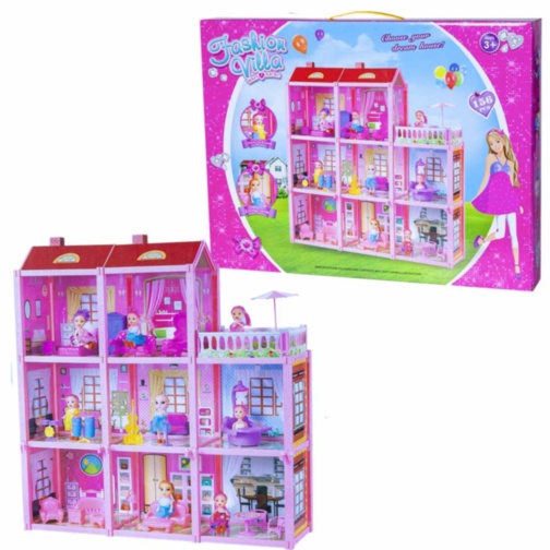 Mega Casa Barbie cu 3 Niveluri, 156 piese