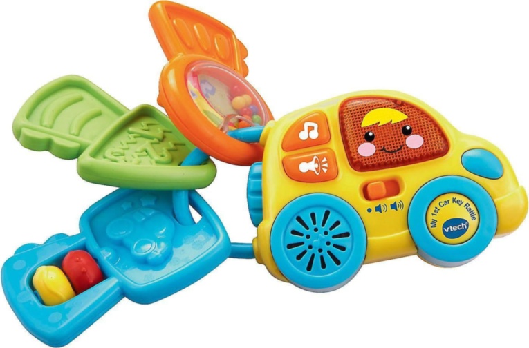 Set Cheie Auto cu Alarmă și Telefon cu Lumini și 8 Melodii