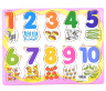 Puzzle Incastru din Lemn cu Cifre