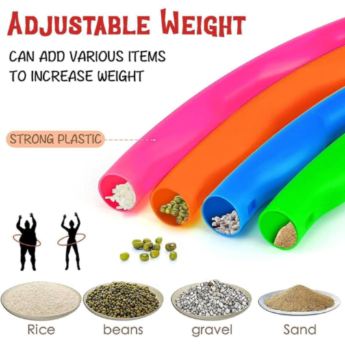 Hula Hoop Asamblabil - 8 Piese Colorate, Diametru 83 cm, Distracție și Exercițiu pentru Copii