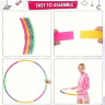 Hula Hoop Asamblabil - 8 Piese Colorate, Diametru 83 cm, Distracție și Exercițiu pentru Copii