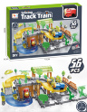 Tren Interactiv cu Șine Asamblabile - 56 Piese